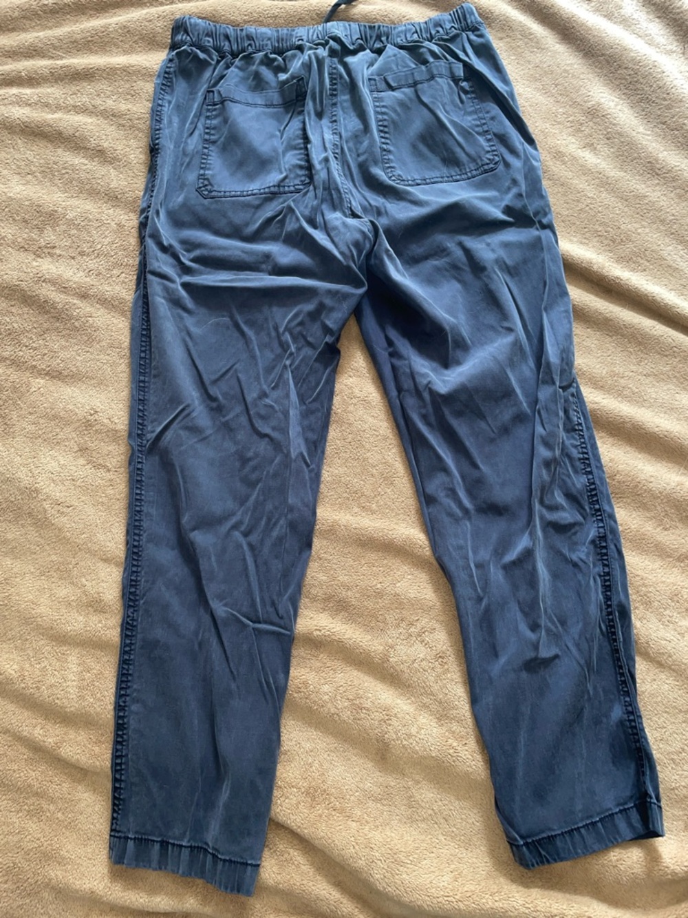 LOFT Navy Drawstring Utility Pants - Picture 4 of 5
